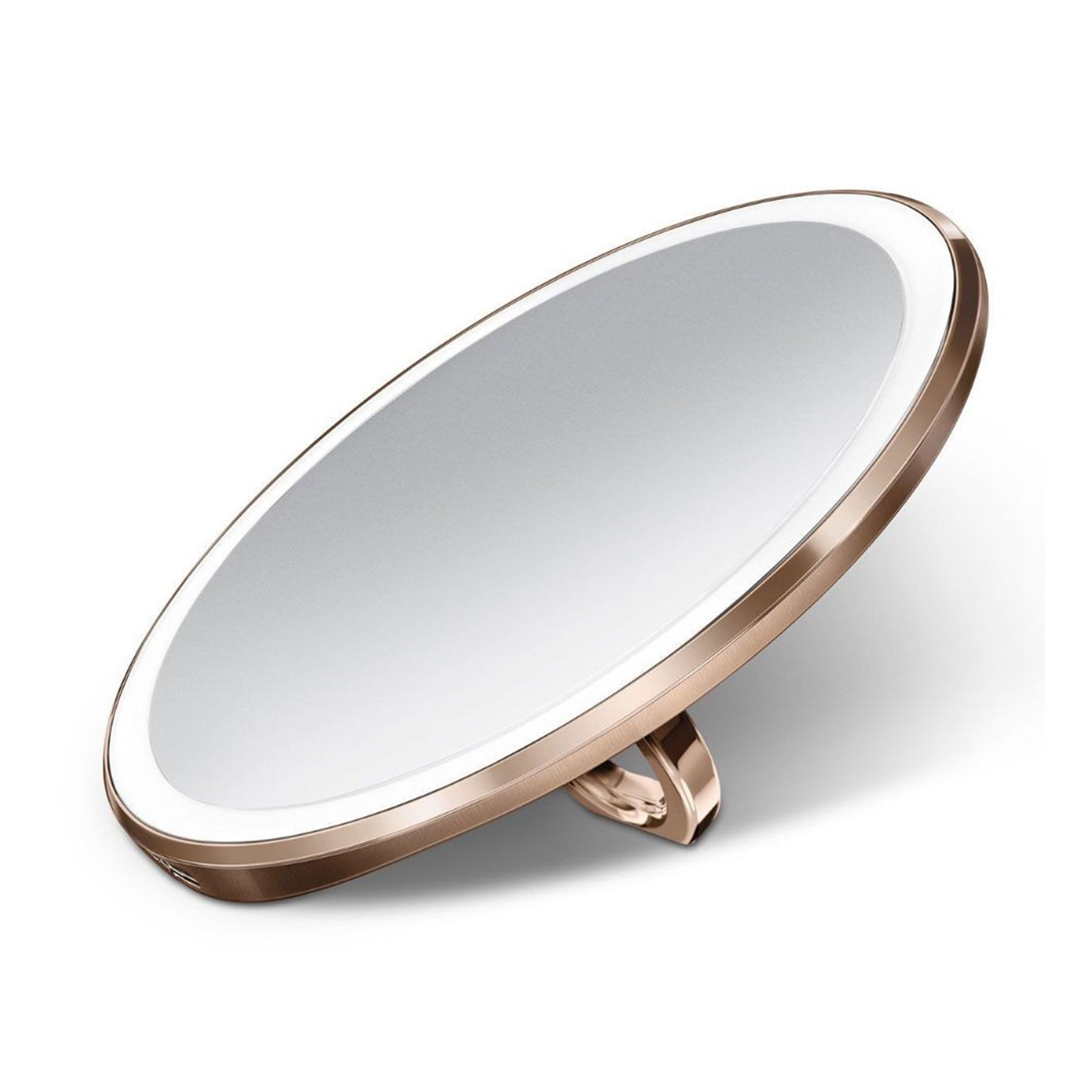 Sensor mirror compact, rose gold